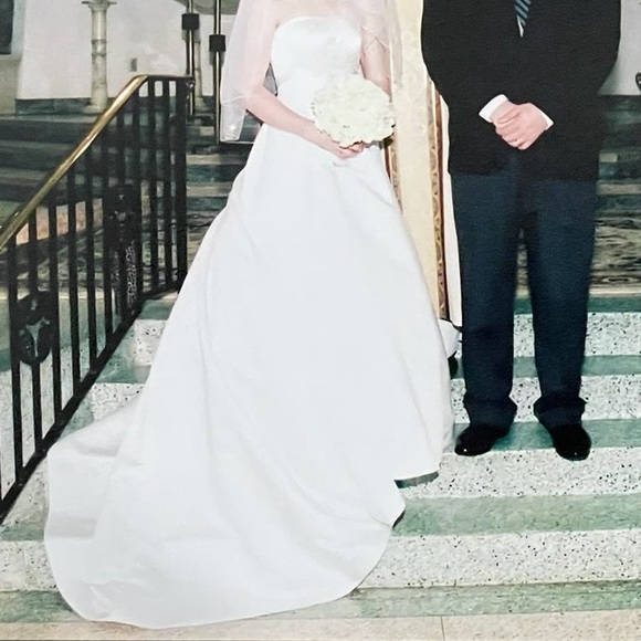 Strapless beaded wedding gown - Picture 2 of 6